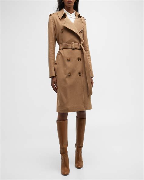 burberry kensington cashmere trench|Long Cashmere Blend Kensington Trench Coat .